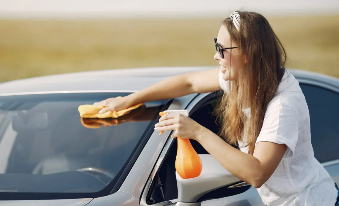 limpar vidros do carro